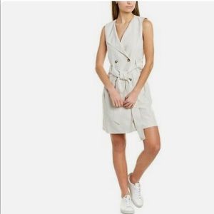 NWT Club Monaco Double Breasted Sleeveless Dress with pockets.